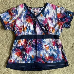 Koi 2xl scrub top